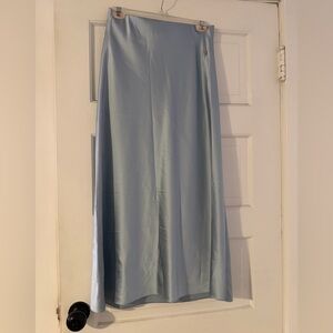 Eterne Light Blue Maxi Skirt